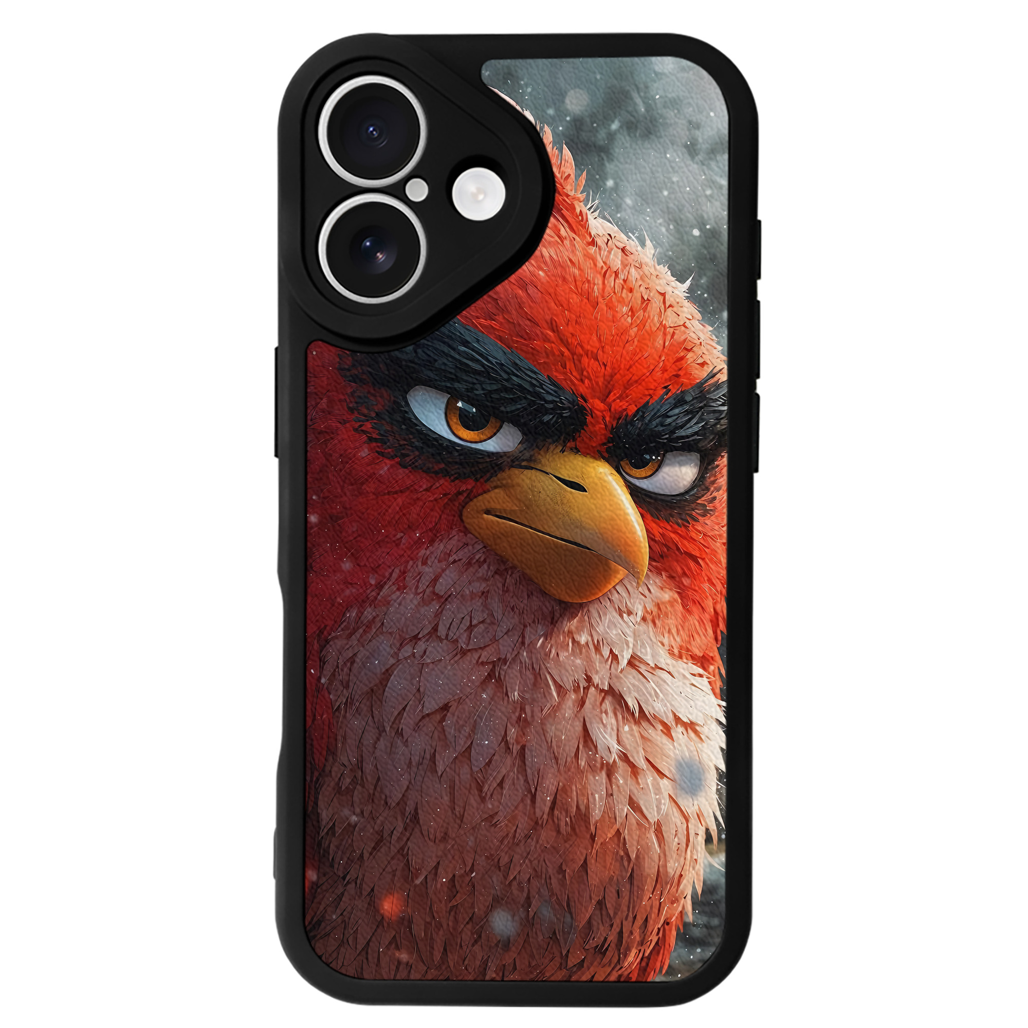 （画像用） Angry Birds アングリーバード 【iPhone 16シリーズ対応】シリコンスマホケース（レザー調） 材質：シリコン